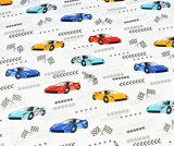 Cars na bílém podkladě