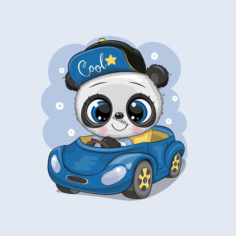 Panel Panda v autě