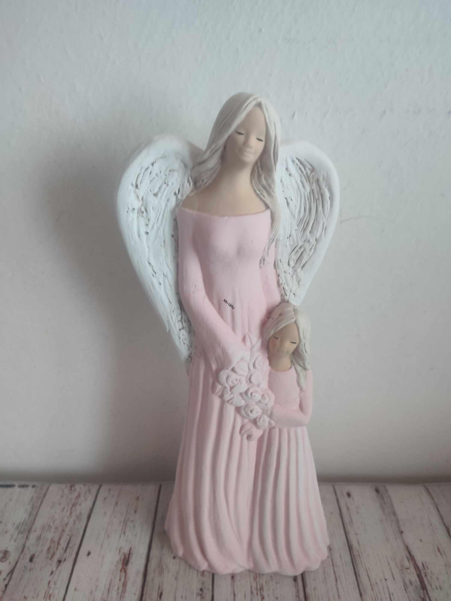 Andělka s dcerou růžová