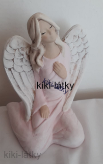 Andělka  sedící růžová