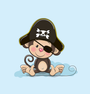 Panel   opička pirát